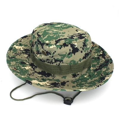 Protecție solară Boonie Hat Tactical Summer Sun Protection Cap Camuflaj Vânătoare Drumeții Pescuit Sporturi în aer liber Jungle Cap Bărbați