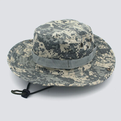 Protecție solară Boonie Hat Tactical Summer Sun Protection Cap Camuflaj Vânătoare Drumeții Pescuit Sporturi în aer liber Jungle Cap Bărbați