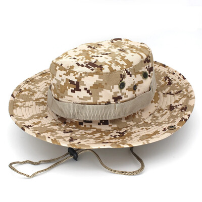 Protecție solară Boonie Hat Tactical Summer Sun Protection Cap Camuflaj Vânătoare Drumeții Pescuit Sporturi în aer liber Jungle Cap Bărbați