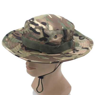 Protecție solară Boonie Hat Tactical Summer Sun Protection Cap Camuflaj Vânătoare Drumeții Pescuit Sporturi în aer liber Jungle Cap Bărbați