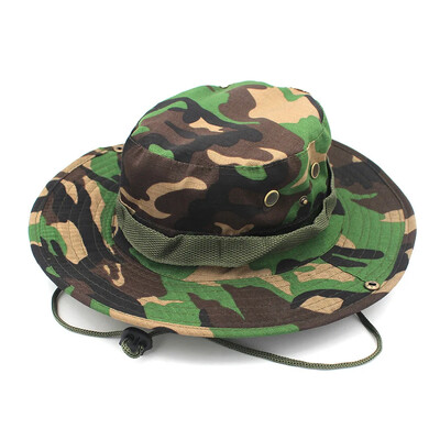 Protecție solară Boonie Hat Tactical Summer Sun Protection Cap Camuflaj Vânătoare Drumeții Pescuit Sporturi în aer liber Jungle Cap Bărbați