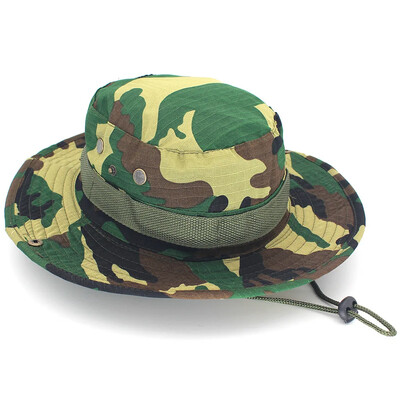 Protecție solară Boonie Hat Tactical Summer Sun Protection Cap Camuflaj Vânătoare Drumeții Pescuit Sporturi în aer liber Jungle Cap Bărbați