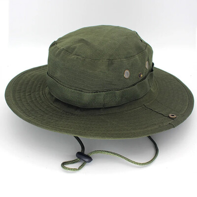 Protecție solară Boonie Hat Tactical Summer Sun Protection Cap Camuflaj Vânătoare Drumeții Pescuit Sporturi în aer liber Jungle Cap Bărbați