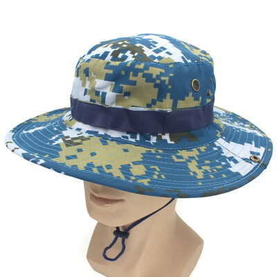 Protecție solară Boonie Hat Tactical Summer Sun Protection Cap Camuflaj Vânătoare Drumeții Pescuit Sporturi în aer liber Jungle Cap Bărbați