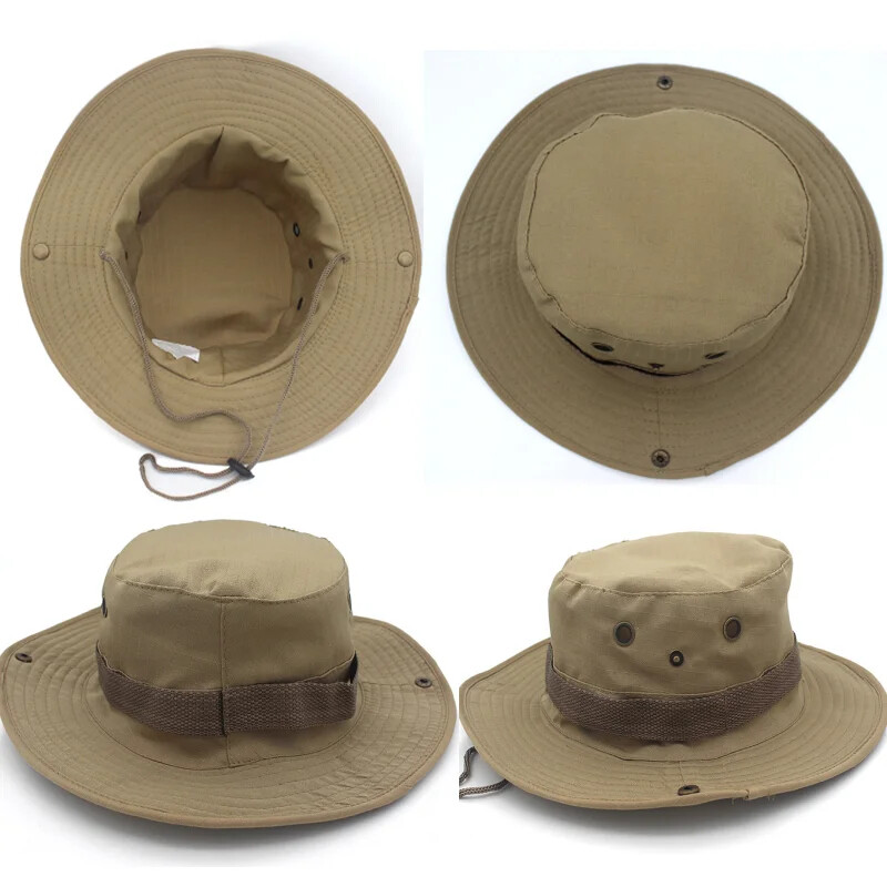 Protecție solară Boonie Hat Tactical Summer Sun Protection Cap Camuflaj Vânătoare Drumeții Pescuit Sporturi în aer liber Jungle Cap Bărbați