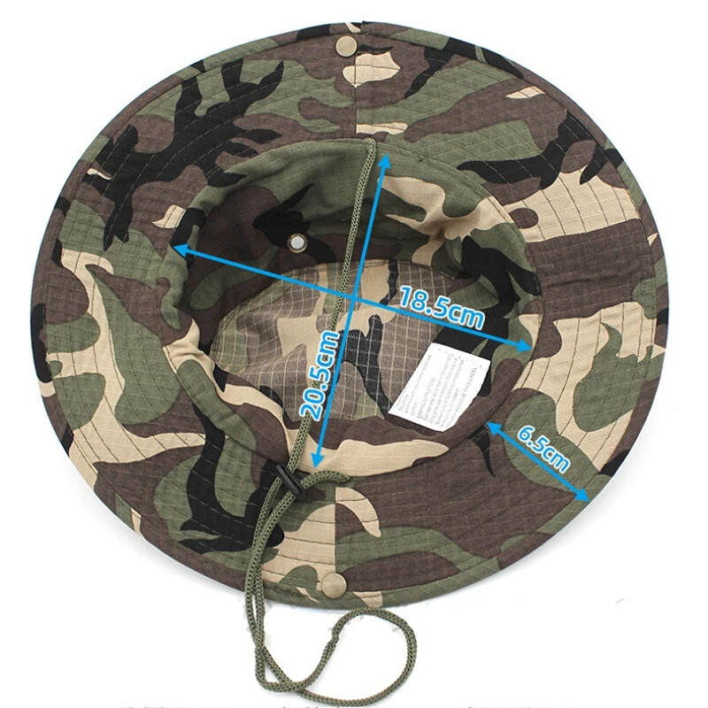 Protecție solară Boonie Hat Tactical Summer Sun Protection Cap Camuflaj Vânătoare Drumeții Pescuit Sporturi în aer liber Jungle Cap Bărbați