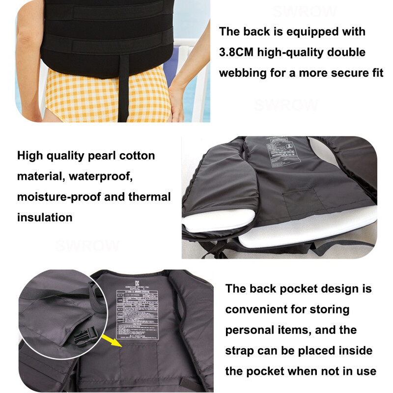 Päästevest veespordi ujuvusvest Päästevest ujumispaadi ujuvusvest Päästevesti ujuvkostüüm 45-60 kg