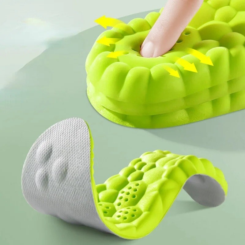 Branțuri ortopedice de alergare din latex pentru pantofi Pad pantofi sport Super moale Elasticitate Deodorant Suport arc Masaj Absorbție de șoc