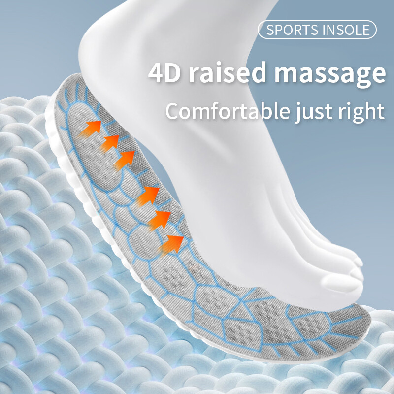 Pernă de aer TPU îmbunătățit Sport Absorbție de șoc Branțuri elastice înalte Tampoane pentru pantofi de alergare Deodorant Rebound Picioare confortabile C