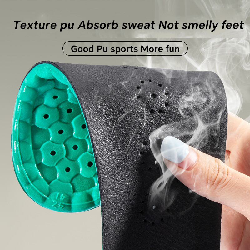 1 pereche de branțuri pentru sport Branțuri din latex moale din PU care absorb șocuri, respirabile, care absoarbe transpirația, pentru bărbați, pentru femei, tălpi anti-durere pentru călcâi