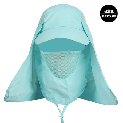 UV aizsardzība makšķerēšanas cepure kalnā kāpšana saules ēnojums visos virzienos ātri žūstošs sports pārgājiens kempings vizieris sejas kakla pārsegs