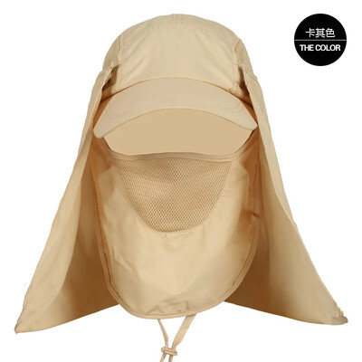 UV aizsardzība makšķerēšanas cepure kalnā kāpšana saules ēnojums visos virzienos ātri žūstošs sports pārgājiens kempings vizieris sejas kakla pārsegs