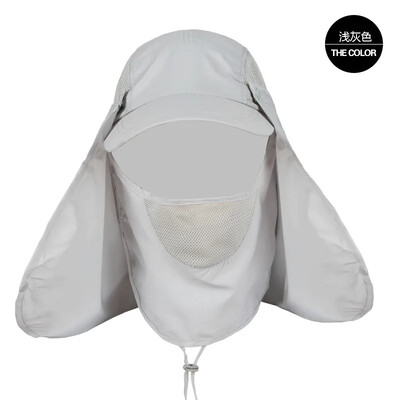 UV aizsardzība makšķerēšanas cepure kalnā kāpšana saules ēnojums visos virzienos ātri žūstošs sports pārgājiens kempings vizieris sejas kakla pārsegs