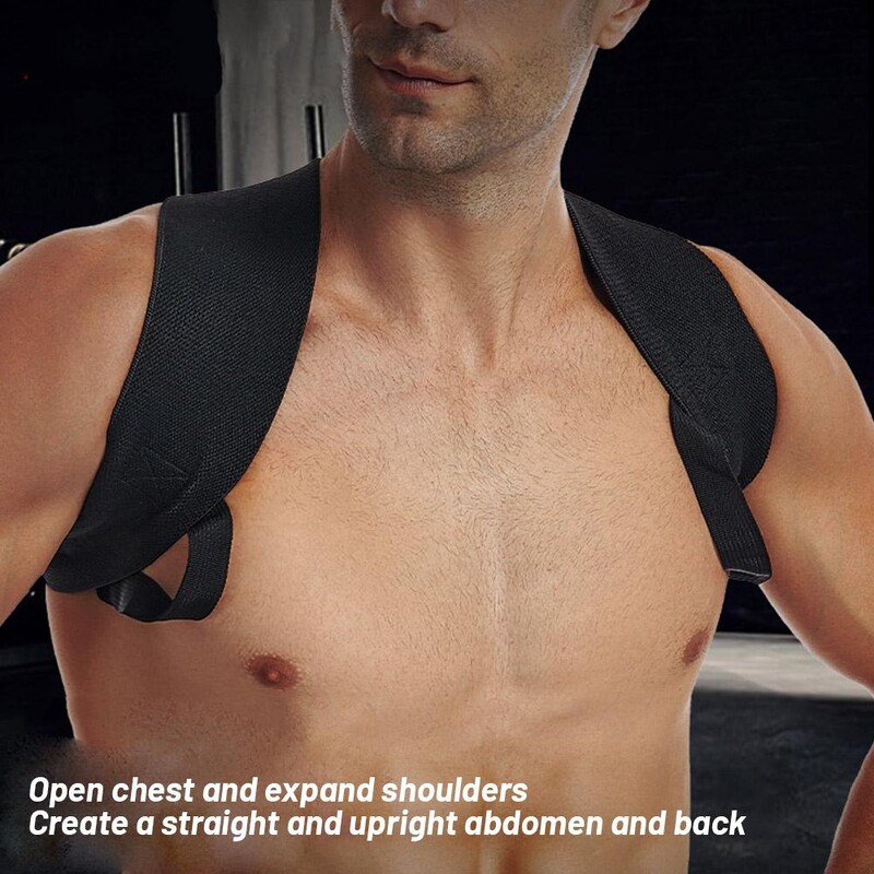 Nugaros laikysenos koregavimo diržas Reguliuojamas Patogus formavimo koregavimo diržas Sportinė laikysena Apsaugota nuo kuproto Nugaros Kūnas O8s9