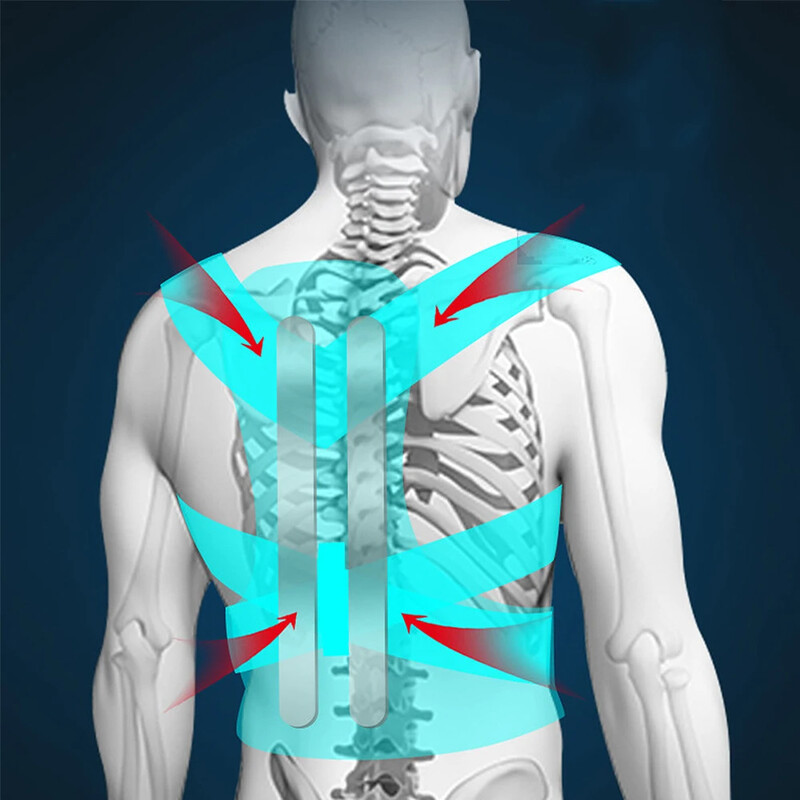 Reguliuojamas tiesios nugaros peties laikysenos koregatorius juosmens įtvaras stuburo atramos korekcijai namų biuro mokyklos pečių kaklo įtvaras