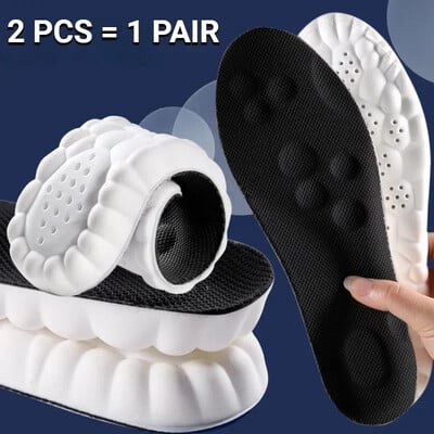 Branțuri pentru pantofi de masaj 4D Branț sport din latex super moale pentru picioare Alergare Coș Talpa pantof Suport arc Inserții ortopedice Unisex