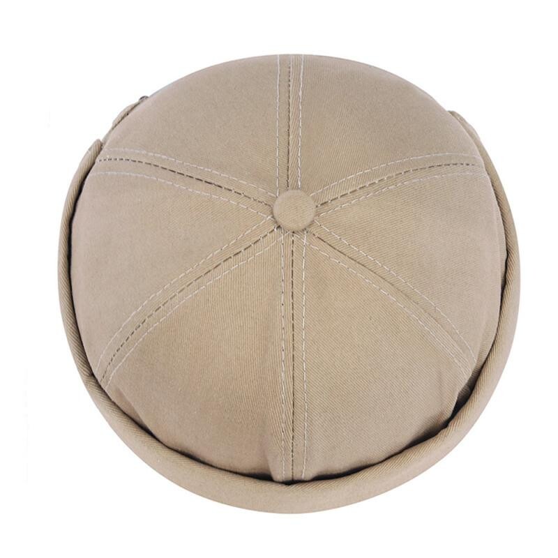 Pălărie de cupolă de epocă pentru bărbați, pepene galben, pălărie Docker de culoare solidă, pălărie de iarnă, unisex, reglabilă, pentru femei, bărbați, bonetă.