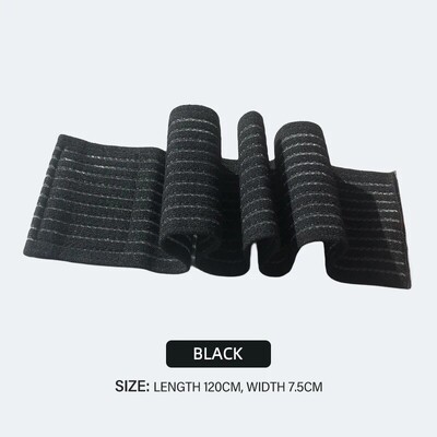 1 vnt. sportiniai elastiniai suspaudimo kelių tvarsčiai Fitneso dirželiai, skirti sporto salėje svorio kėlimui pritūpimų kojoms suspaudimo treniruočių įvyniojimai