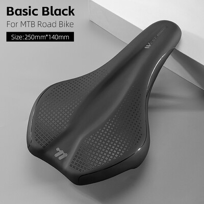 WEST BIKING Șa de bicicletă Scaun confortabil de bicicletă Piele PU rezistentă la uzură Piese de bicicletă de drum goale Șa de ciclism Pernă de bicicletă