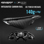 RYET Șa de bicicletă imprimată 3D Șa de carbon ultraușoară 135/143mm 105g Șa de bicicletă pentru MTB pietriș piese de scaun pentru bicicletă de drum