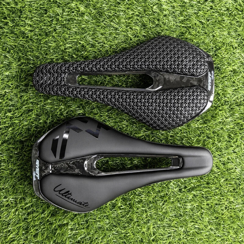 RYET Șa de bicicletă imprimată 3D Șa de carbon ultraușoară 135/143mm 105g Șa de bicicletă pentru MTB pietriș piese de scaun pentru bicicletă de drum