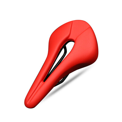 Șa de bicicletă Respirabil Design gol din piele PU Moale și confortabil Scaun MTB Mountain Road Bicicletă Pernă dintr-o bucată Piese de ciclism