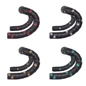 Šosejas velosipēda stūres lentes, divu krāsu krizantēmas raksta stūres lentes Neslīdošas un elpojošas stieņa lentes stūres piederumi