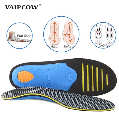 VAIPCOW Pantofi ortopedici Talpă branțuri Picioare plate Suport arc unisex EVA Suport ortopedic pentru pantofi sport Pernă de inserare