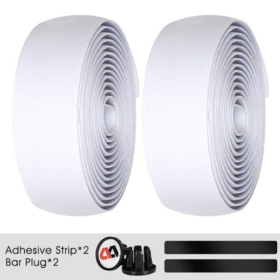 WEST BIKING Bandă pentru ghidon pentru bicicletă de șosea Învelișuri anti-alunecare de amortizare cu dopuri de bară Undiță de pescuit Banda de centură pentru mâner pentru bicicletă 2 buc