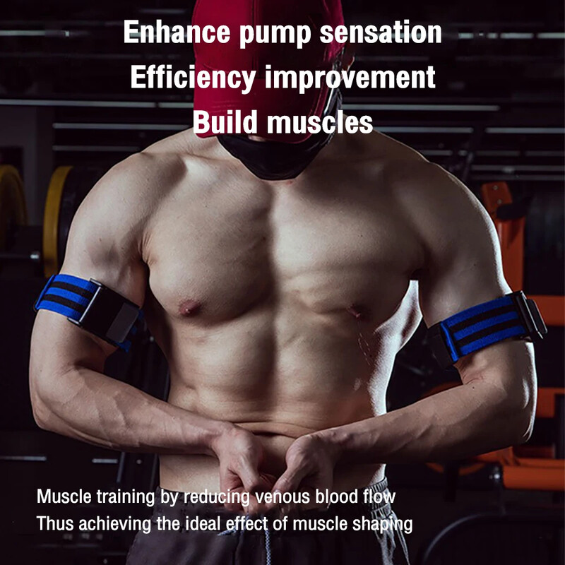 1 pora BFR kraujotaką ribojanti juostelė rankoms sėdmenims BFR vyrams Moterų treniruoklių salė Fitneso treniruotės okliuzijos juostos