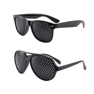 3 stiluri de ochelari pentru bărbați și femei care îmbunătățesc vederea anti miopie astigmatism ochelari cu găuri pentru corectarea oboselii ochelari pinhole