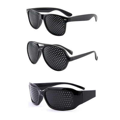 3 stiluri de ochelari pentru bărbați și femei care îmbunătățesc vederea anti miopie astigmatism ochelari cu găuri pentru corectarea oboselii ochelari pinhole