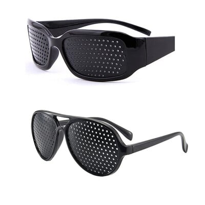 3 stiluri de ochelari pentru bărbați și femei care îmbunătățesc vederea anti miopie astigmatism ochelari cu găuri pentru corectarea oboselii ochelari pinhole