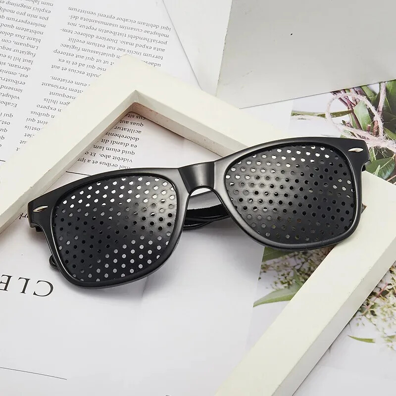 3 stiluri de ochelari pentru bărbați și femei care îmbunătățesc vederea anti miopie astigmatism ochelari cu găuri pentru corectarea oboselii ochelari pinhole