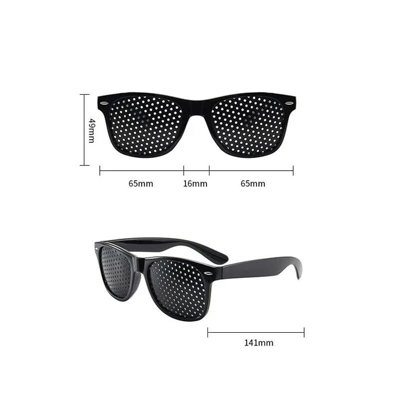 3 stiluri de ochelari pentru bărbați și femei care îmbunătățesc vederea anti miopie astigmatism ochelari cu găuri pentru corectarea oboselii ochelari pinhole