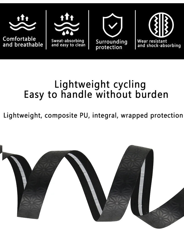 Ceļu velosipēda stieņa lentes velosipēda stūres aptinējs Ērts stūres siksnas rokturi Lentes triecienu absorbējoša stieņa lentes josta šosejas velosipēdam