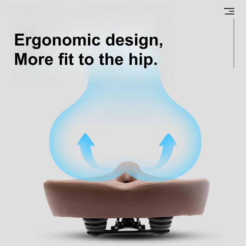 Liela izmēra velosipēda sēdeklis, ērts rezerves velosipēda sēdeklis, īpaši liels, mīksts velosipēda sēdeklis, ūdensizturīgs, universāls, piemērots sievietēm un vīriešiem