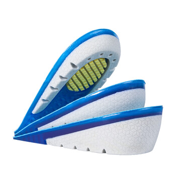 Υψηλής ποιότητας TPE Heightened Insole Height Increse Half Shoes Pad Ανδρικά Γυναικεία Gel σιλικόνης Αόρατο αναπτυσσόμενο τακούνι 1-3cm Σόλες Lift