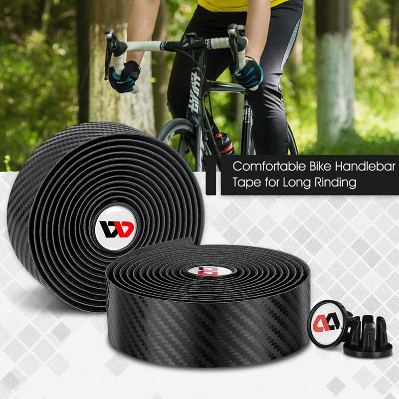 WEST BIKING Road Bike Lente Velosipēdu Stūres Lentes 3K Carbon Woave PU Ādas Velosipēdu piederumi