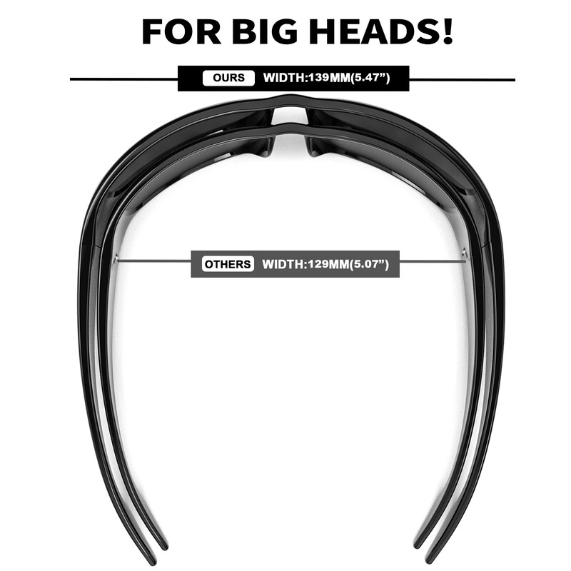 MAXJULI super tamne sunčane naočale za muškarce Crne omotane sunčane naočale za UV400 zaštitu W8005