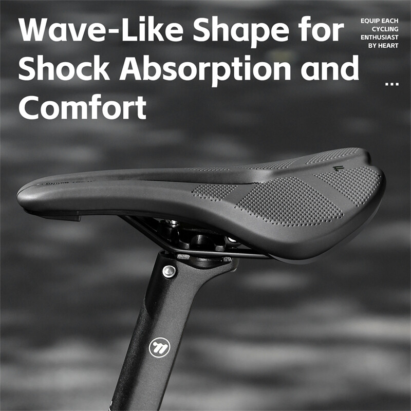 WEST BIKING MTB šosejas velosipēda sēdeklis, dobs elpojošs ādas sēdeklis velosipēda amortizators, ērts mīksts spilvens riteņbraukšanai