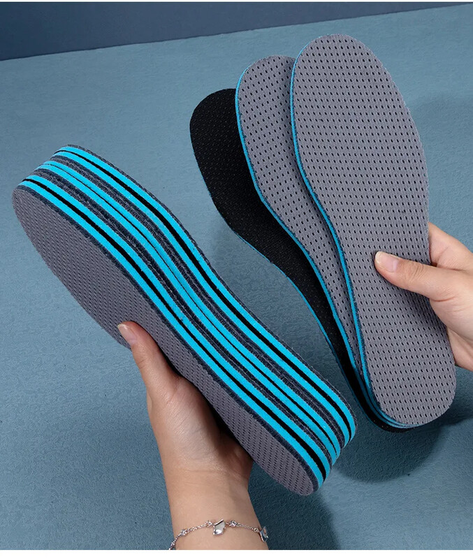 2/4PCS Амортисьорни вложки за обувки Подложка Мека спортна стелка Мемори пяна Дишаща възглавница за бягане, абсорбираща потта Ортопедични стелки