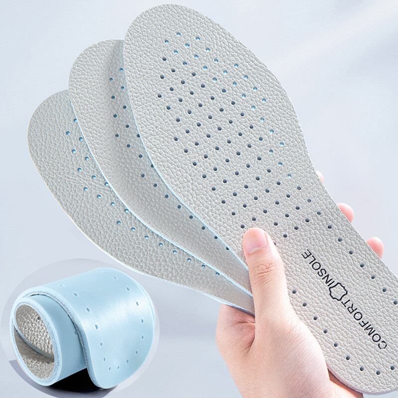 Lateksa govs ādas zolītes Plānas, ādas mīkstas sporta zolītes arkas atbalsts Ērts triecienu absorbējošs, elpojošs dezodorējošs apavu paliktnis