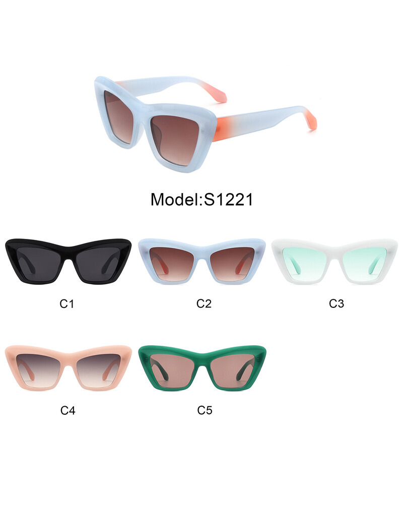 MAXJULI sieviešu kaķu acu saulesbrilles vintage saulesbrilles sievietēm UV400 W8249