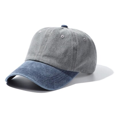 Distressed izbalējis WASHED DENIM cepure Vintage vīriešu sieviešu Trucker beisbola cepures