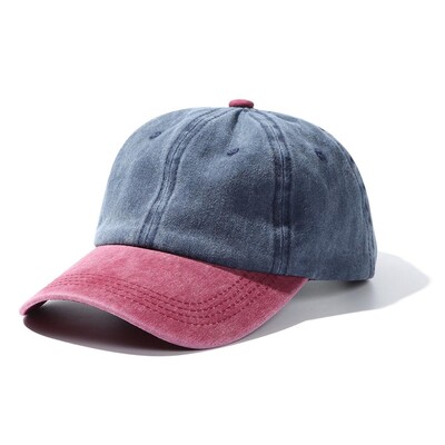 Distressed izbalējis WASHED DENIM cepure Vintage vīriešu sieviešu Trucker beisbola cepures