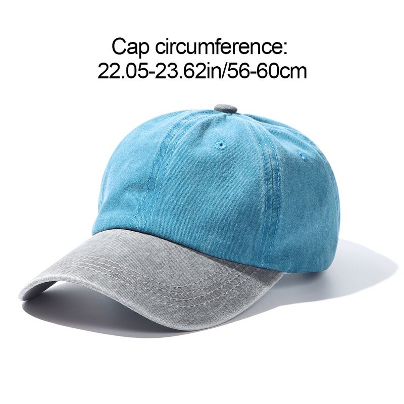 Distressed izbalējis WASHED DENIM cepure Vintage vīriešu sieviešu Trucker beisbola cepures