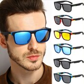 2024. gada modes puiša saulesbrilles Polarizētas saulesbrilles vīriešiem klasiska dizaina spogulis kvadrātveida dāmu saulesbrilles sievietēm motociklu brilles