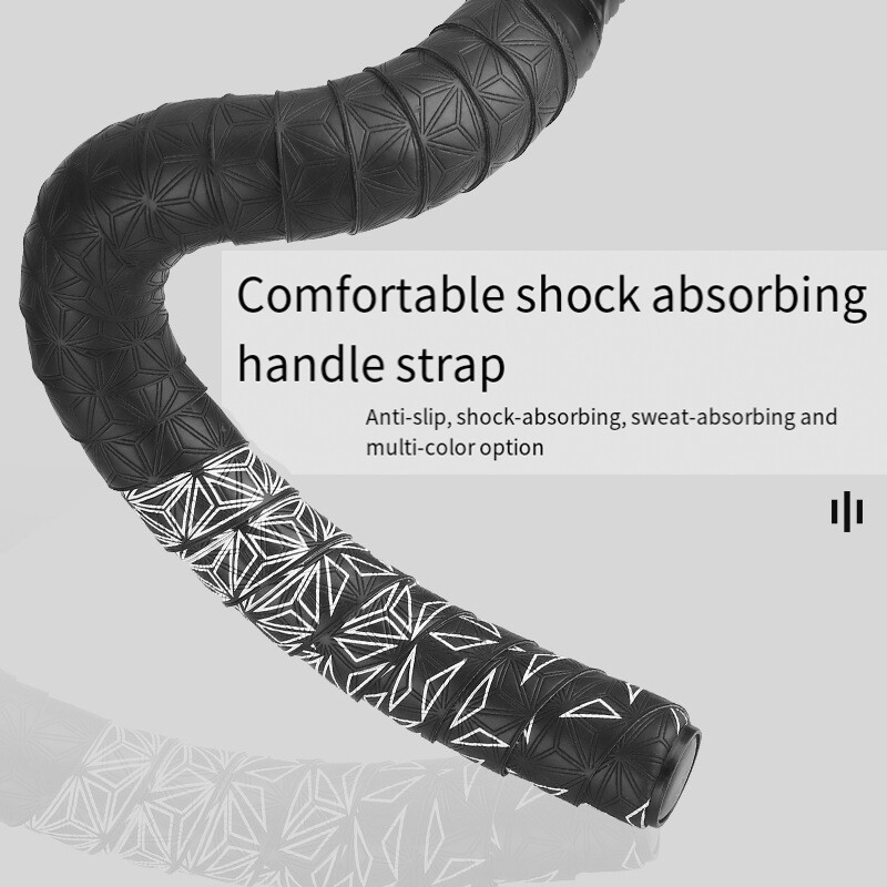 Melnā ceļa velosipēda stūres lentes riteņbraukšanas roktura jostas siksnas EVA PU lentes pretvibrācijas sacīkšu velosipēda roktura lentes korķa iesaiņojums