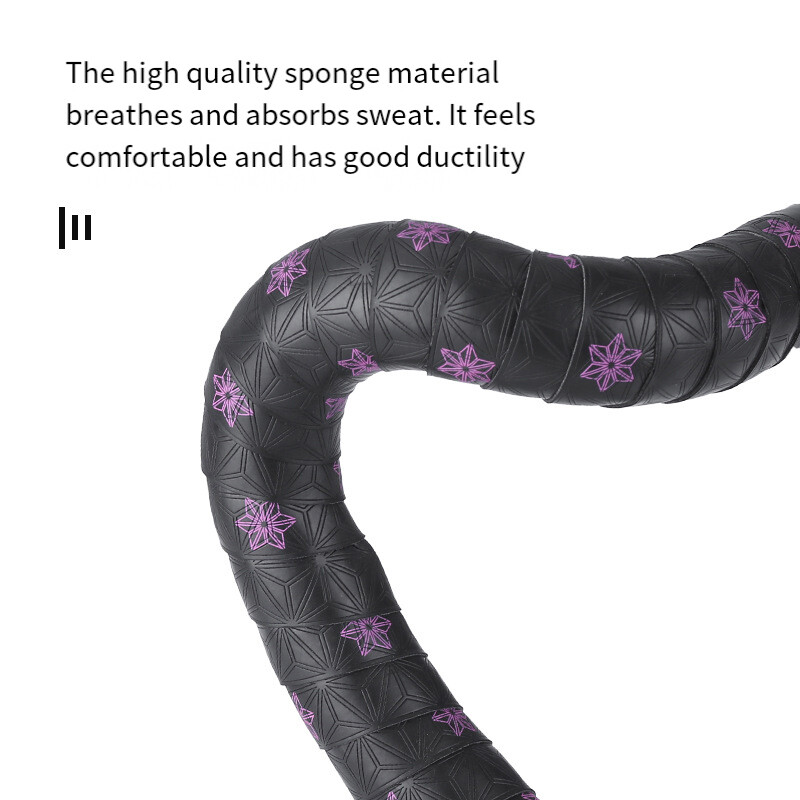 Melnā ceļa velosipēda stūres lentes riteņbraukšanas roktura jostas siksnas EVA PU lentes pretvibrācijas sacīkšu velosipēda roktura lentes korķa iesaiņojums